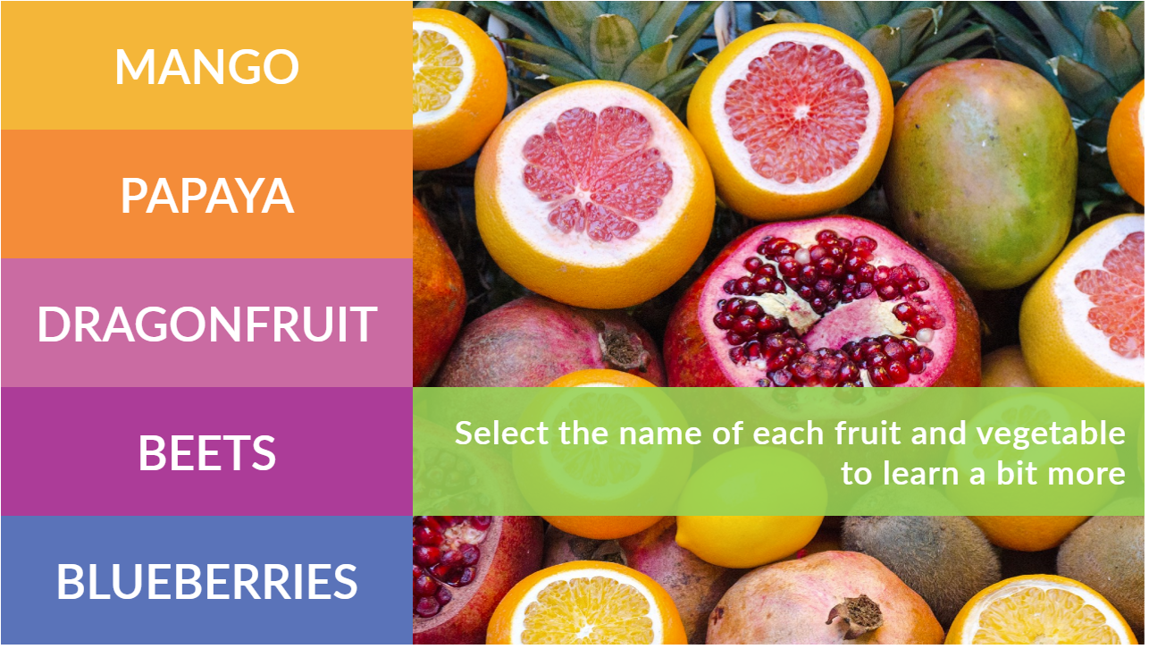 Storyline 360 Fresh and Fruity Tabs Interaction